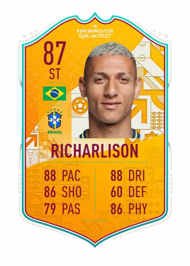 FIFA 23: carta de Richarlison dobra de preço no Ultimate Team após