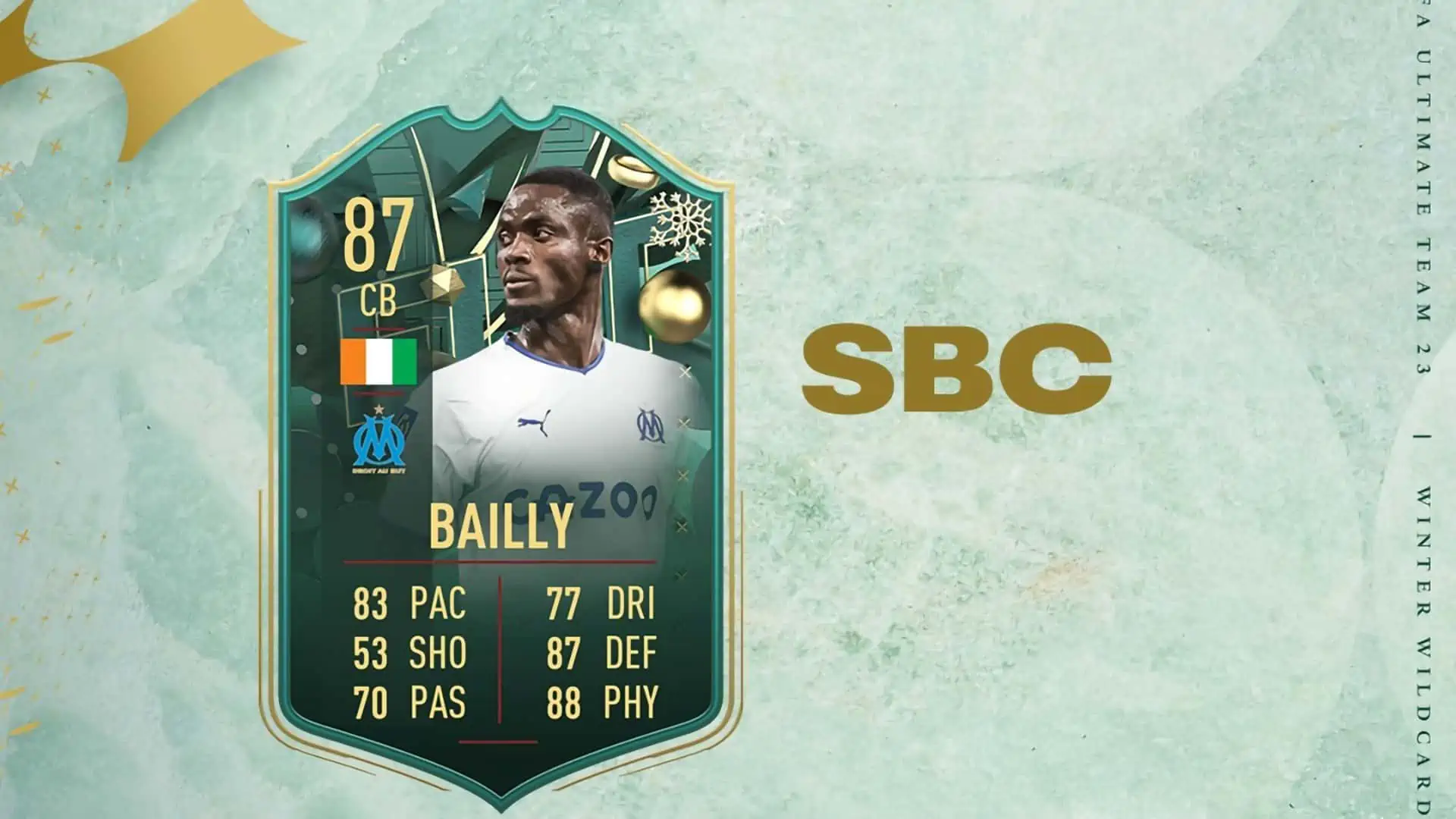 FIFA 23 BAILLY SBC WINTER WILDCARDS