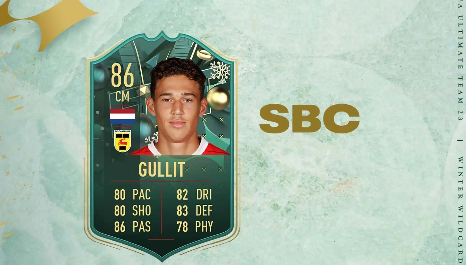 FIFA 23 SBC GULLIT WINTER WILDCARDS