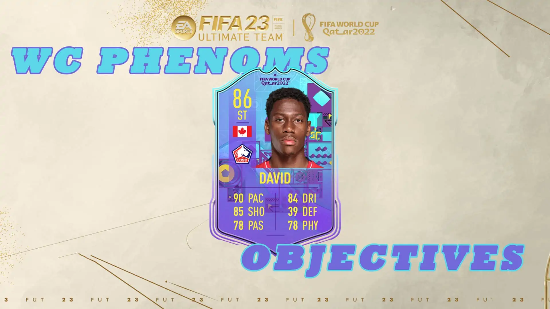 FIFA 23 DAVID WC PHENOMS OBJECTIVES
