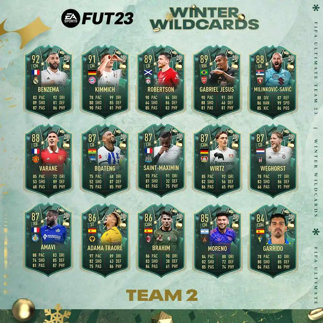 Winter Wildcards team 2
