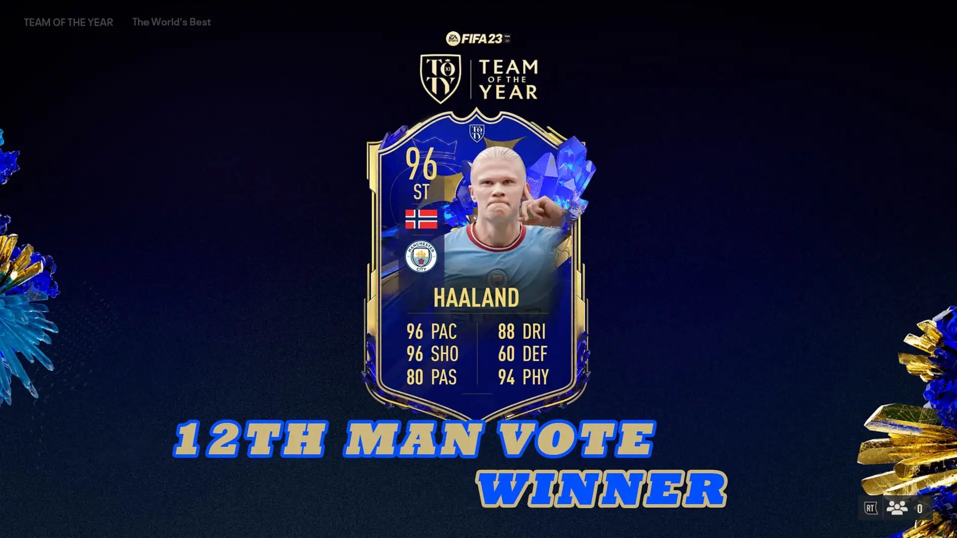 FIFA 23 HAALAND 12th TOTY