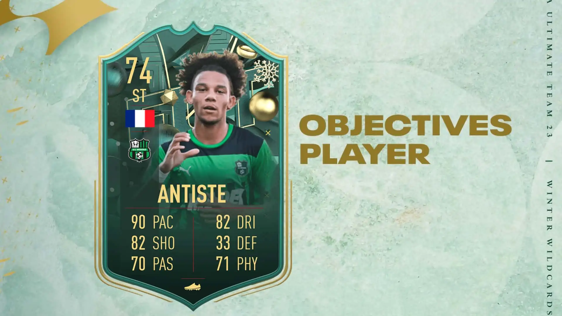 FIFA 23 ANTISTE OBJECTIVES WINTER WILDCARDS
