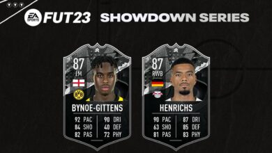 FIFA 23 SBC BYNOE-GITTENS VS HENRICHS SHOWDOWN