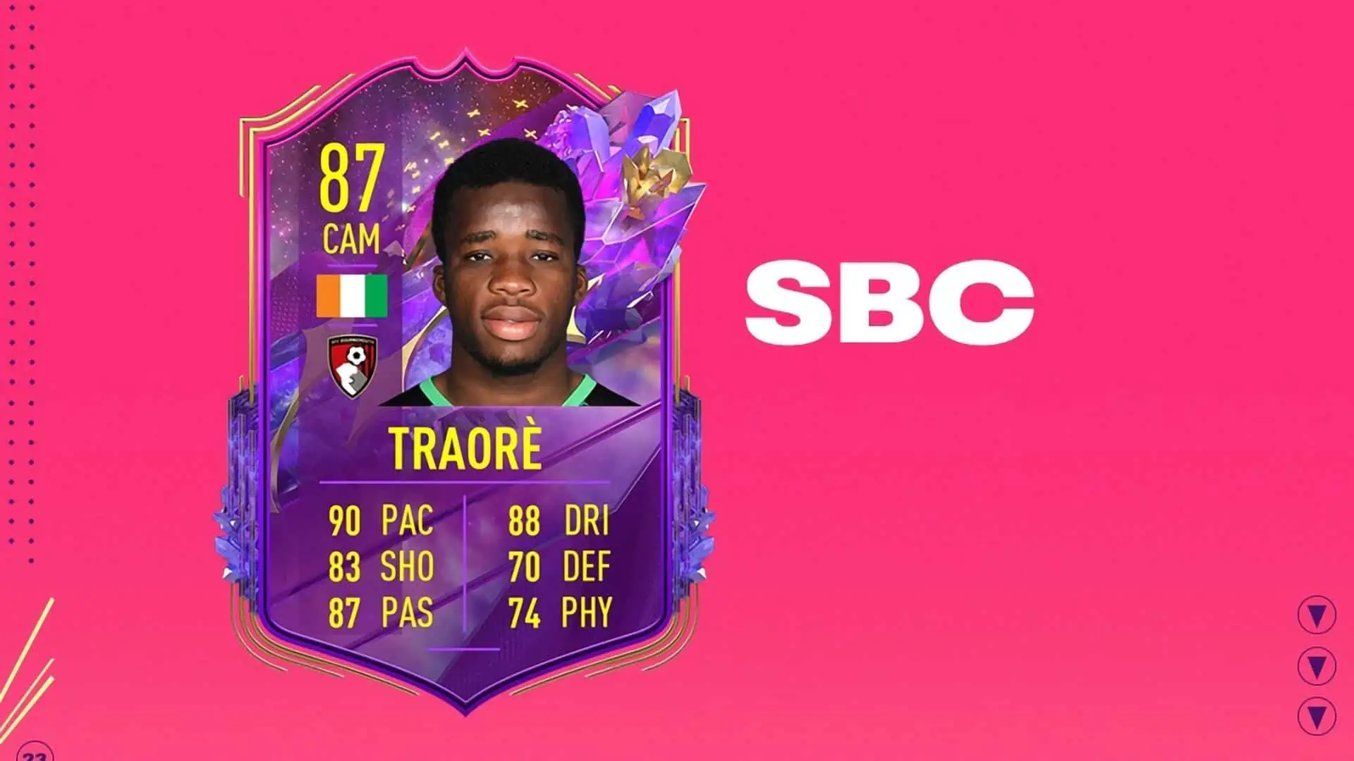 FIFA 23 SBC TRAORE FUTURE STARS