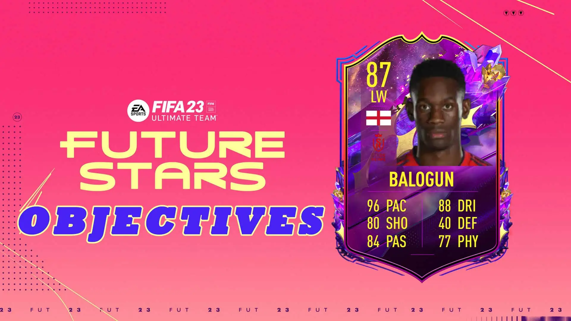 FIFA 23 BALOGUN FUTURE STARS OBJECTIVES