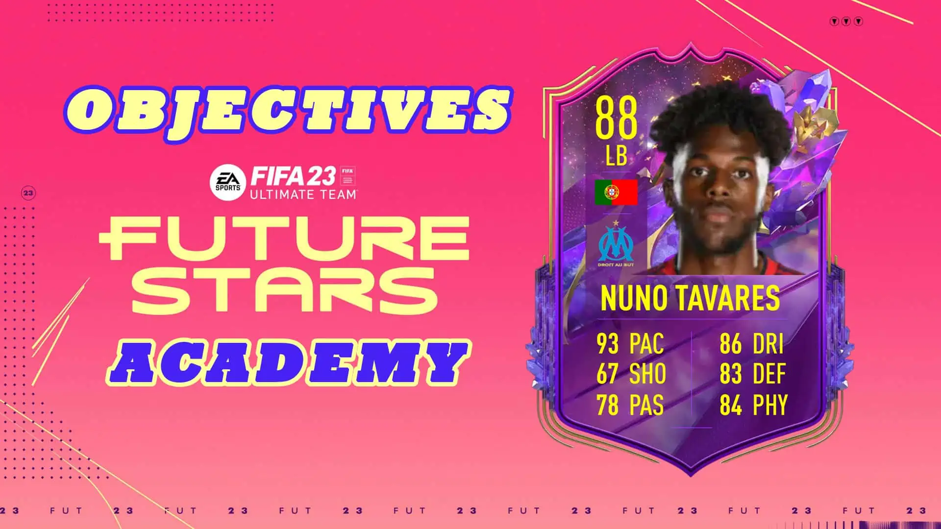 FIFA 23 TAVARES FUTURE STARS ACADEMY OBJECTIVES