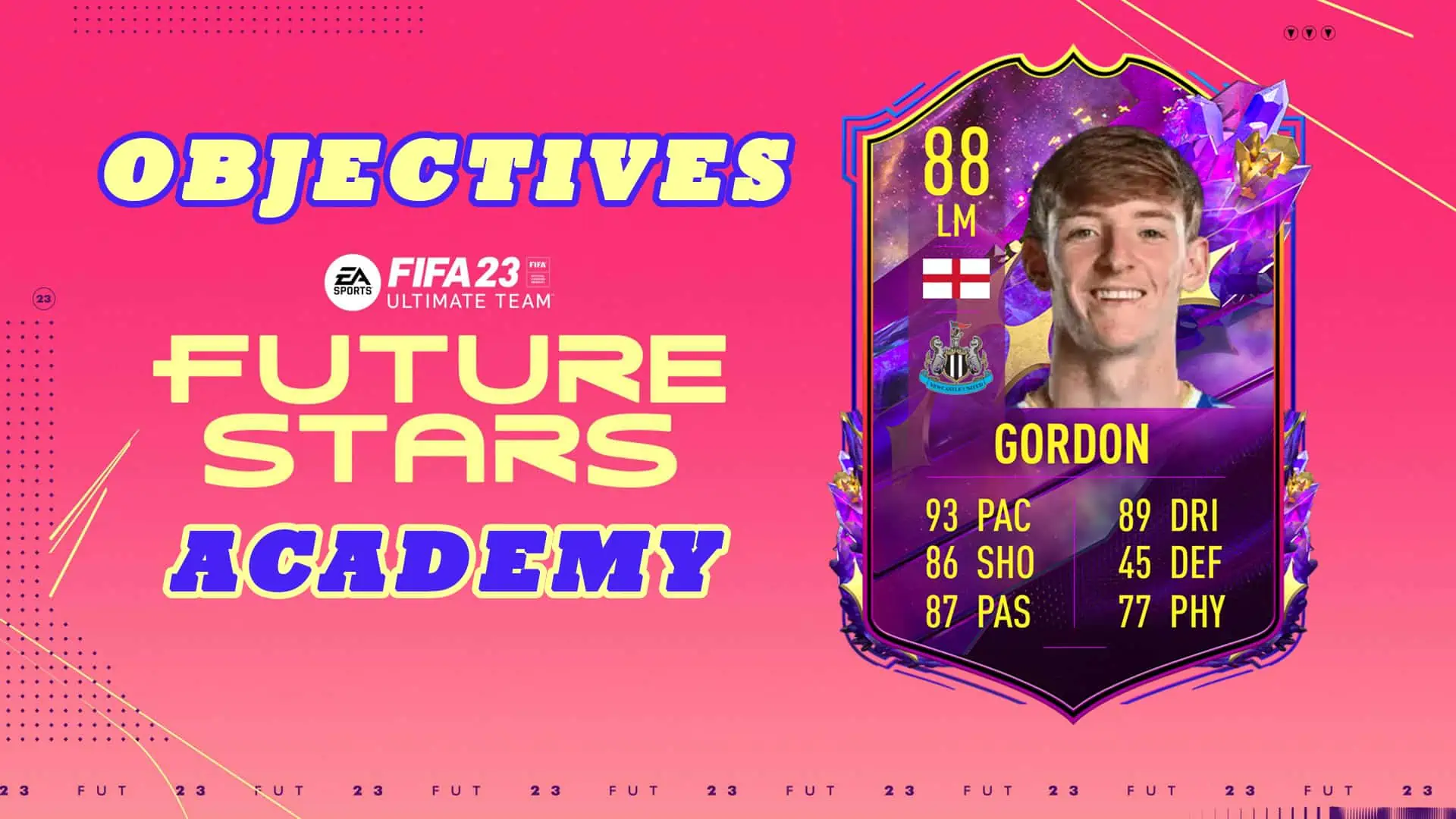 FIFA 23 GORDON FUTIRE STARS ACADEMY OBJECTIVES