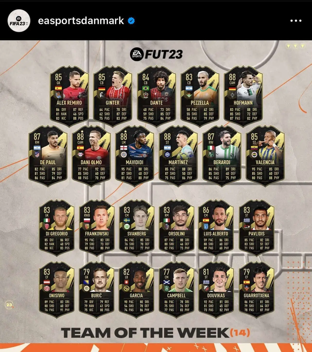 TOTW 14 OFF