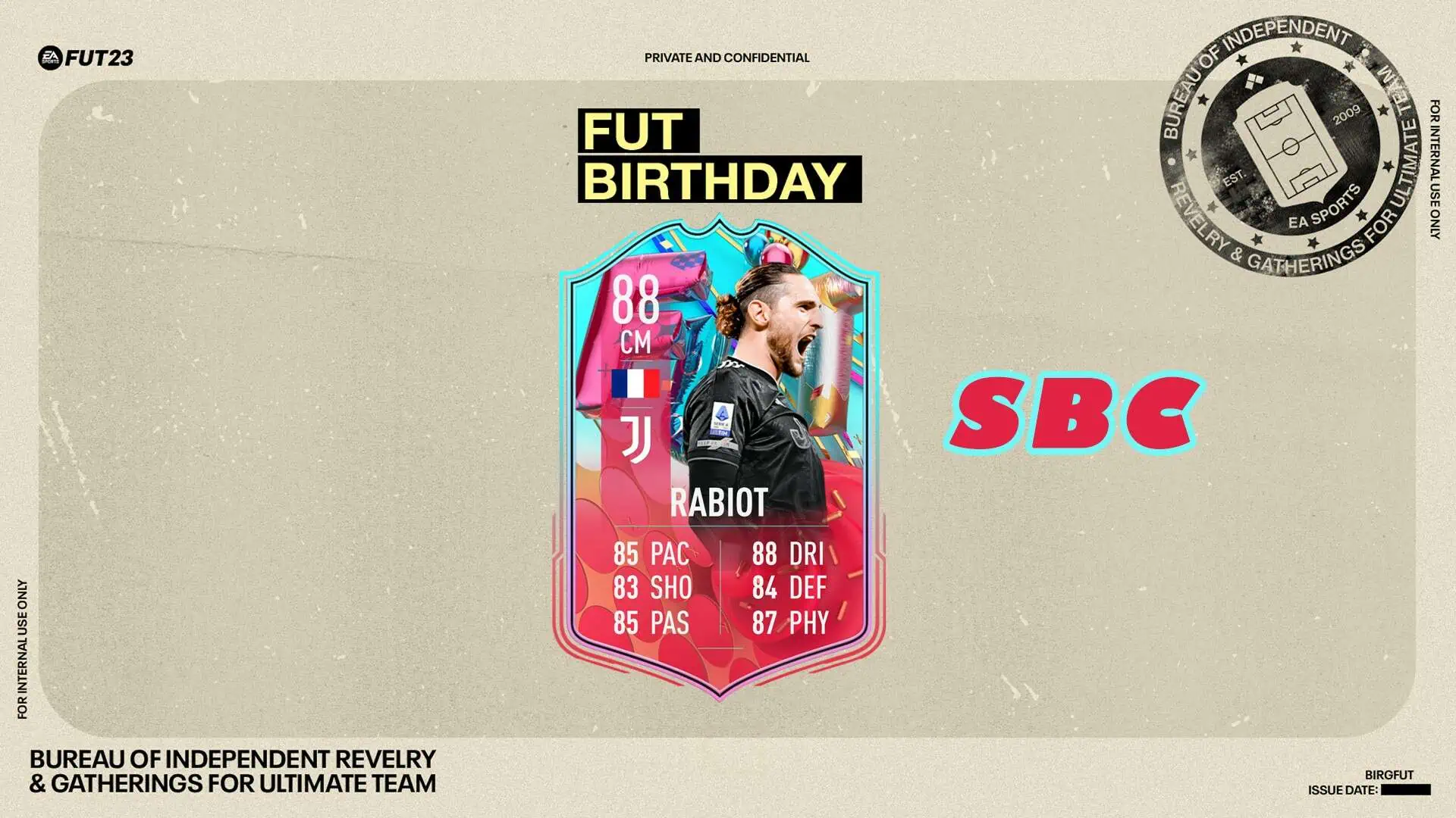 FIFA 23 SBC RABIOT FUT BIRTHDAY