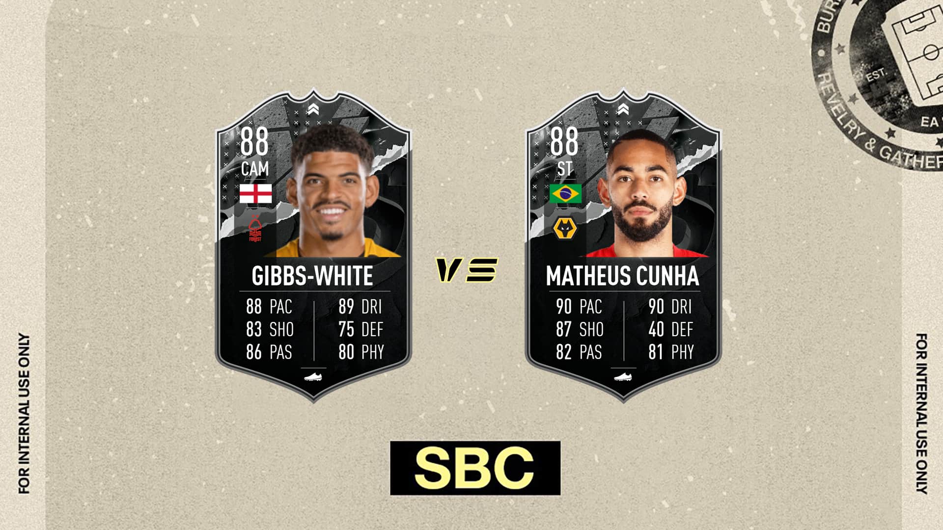 FIFA 23 SBC GibbsWhite and Matheus Cunha Showdown N. Forrest vs Wolves