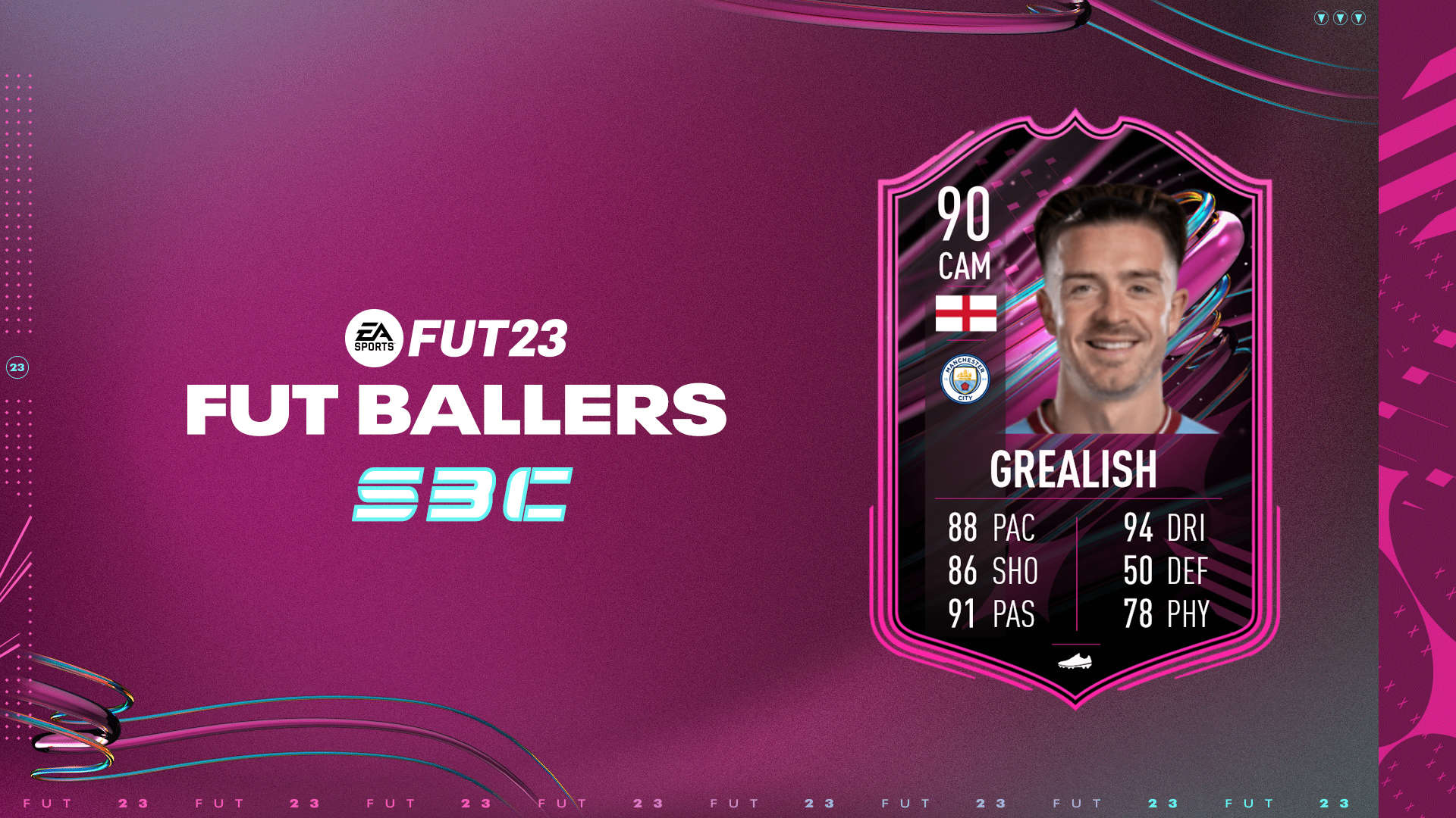 FIFA 23 SBC Jack Grealish FUT Ballers with Play To Style Objectives