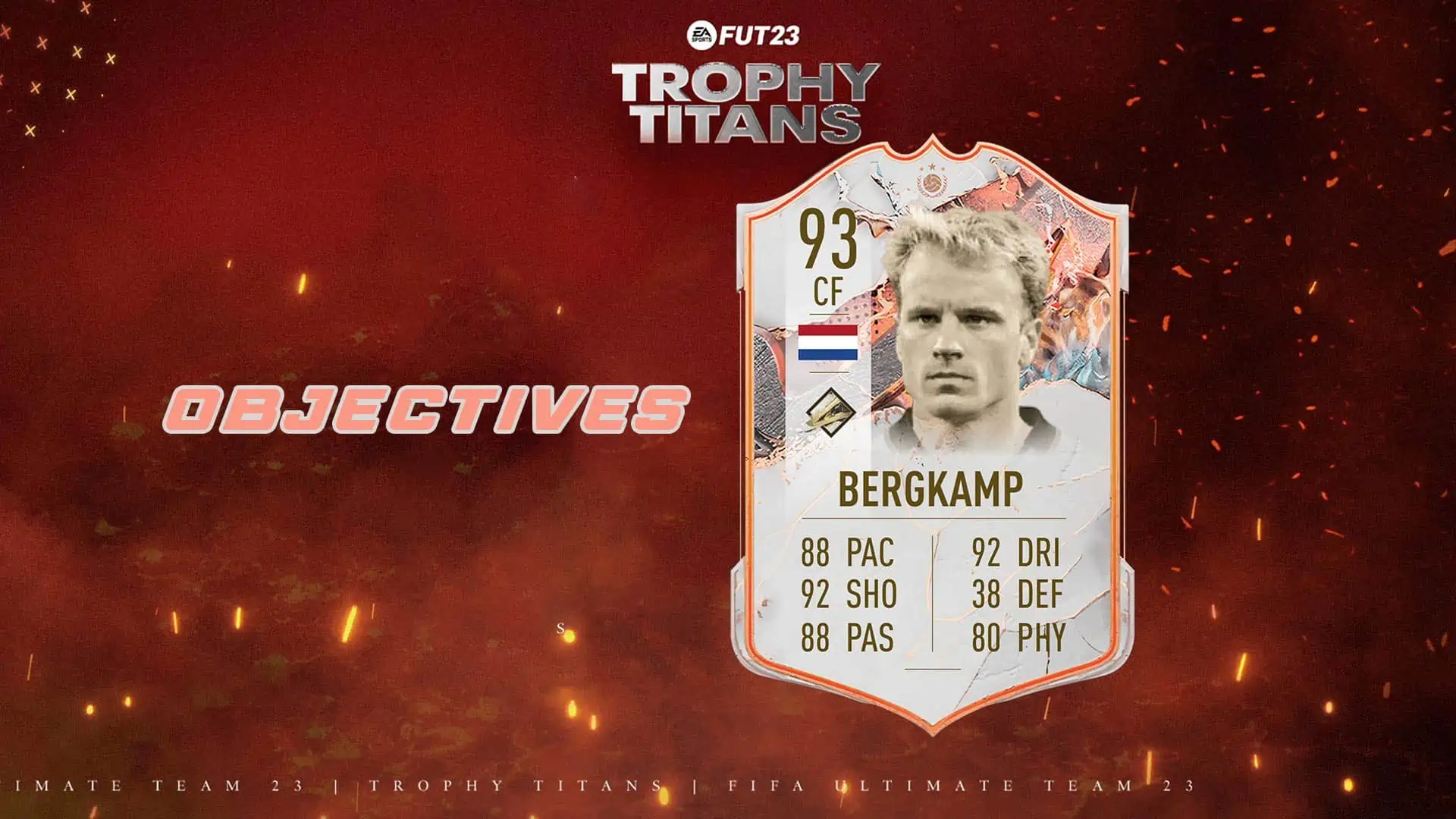 FIFA 23 TROPHY TITANS BERGKAMP OBJECTIVES