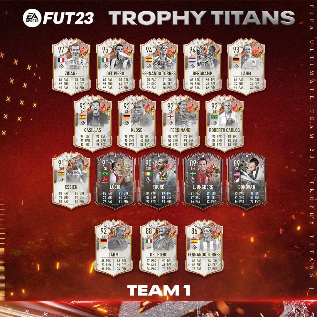 FIFA 23 Trophy Titans Promo: Team 1 with Icons and Heroes Release and ...