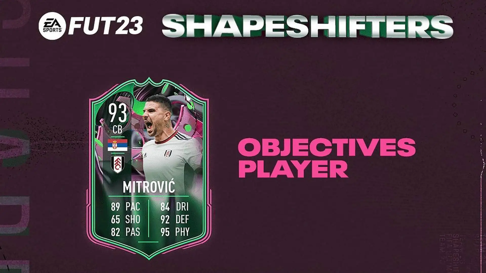 FIFA 23 MITROVIC SHAPESHIFTERS OBJ