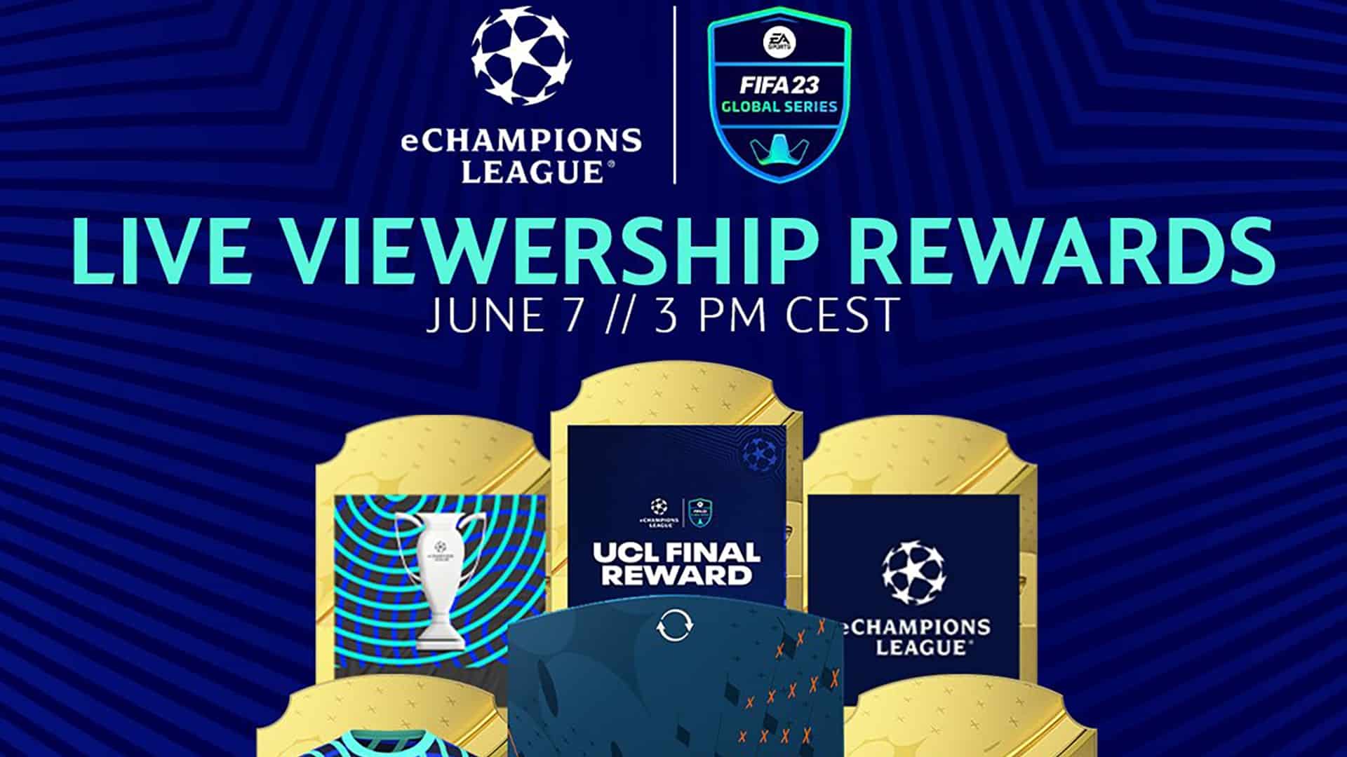 FIFA 23 eChampions League Final Live Viewership Rewards FGS Token Kit and Stadium theme FifaUltimateTeam UK