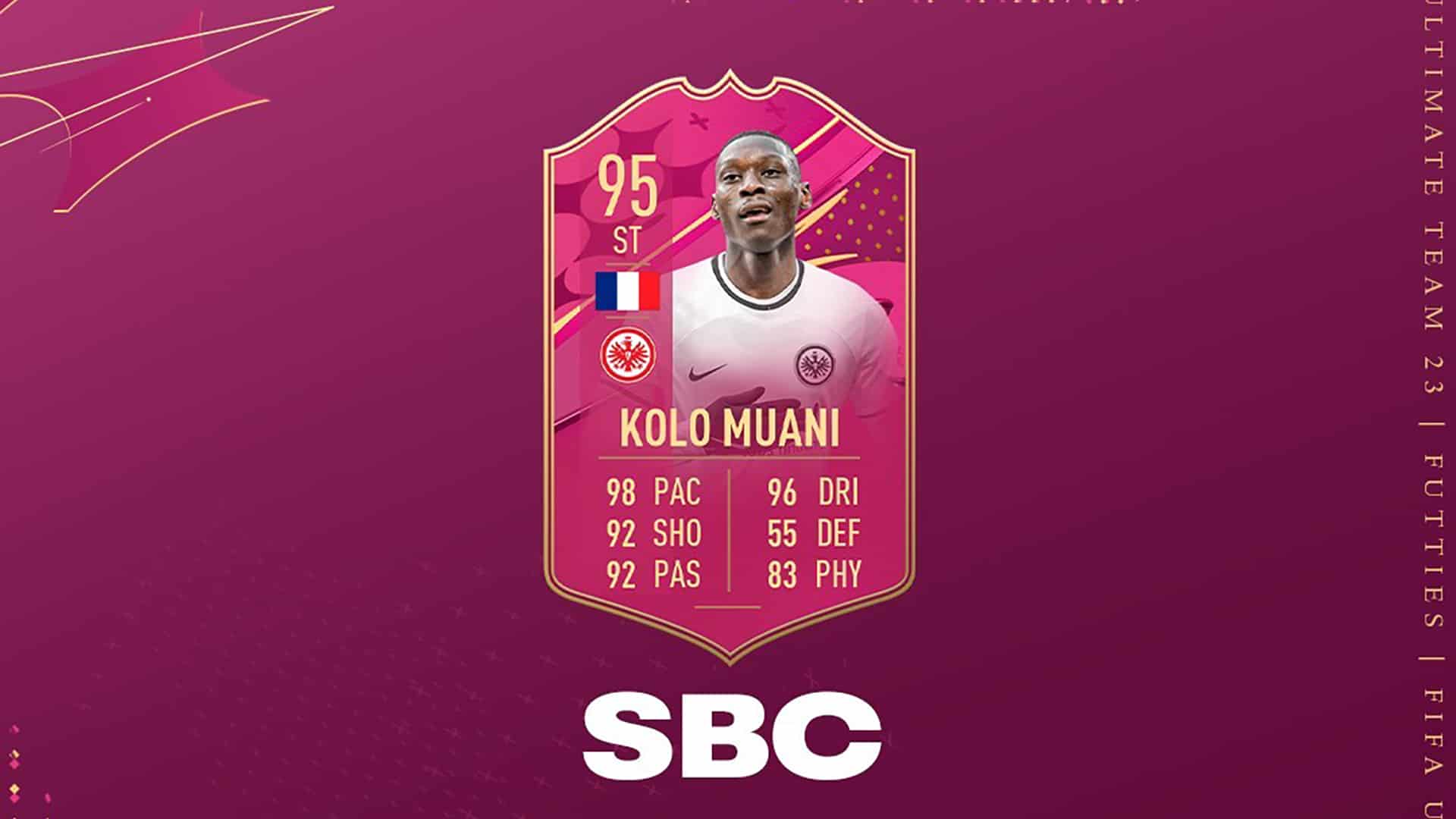 FIFA 23 SBC Kolo Muani FUTTIES Cheapest Solution FifaUltimateTeam.it