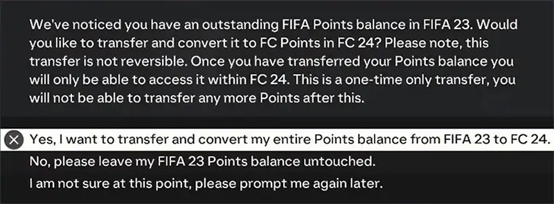 FC POINTS