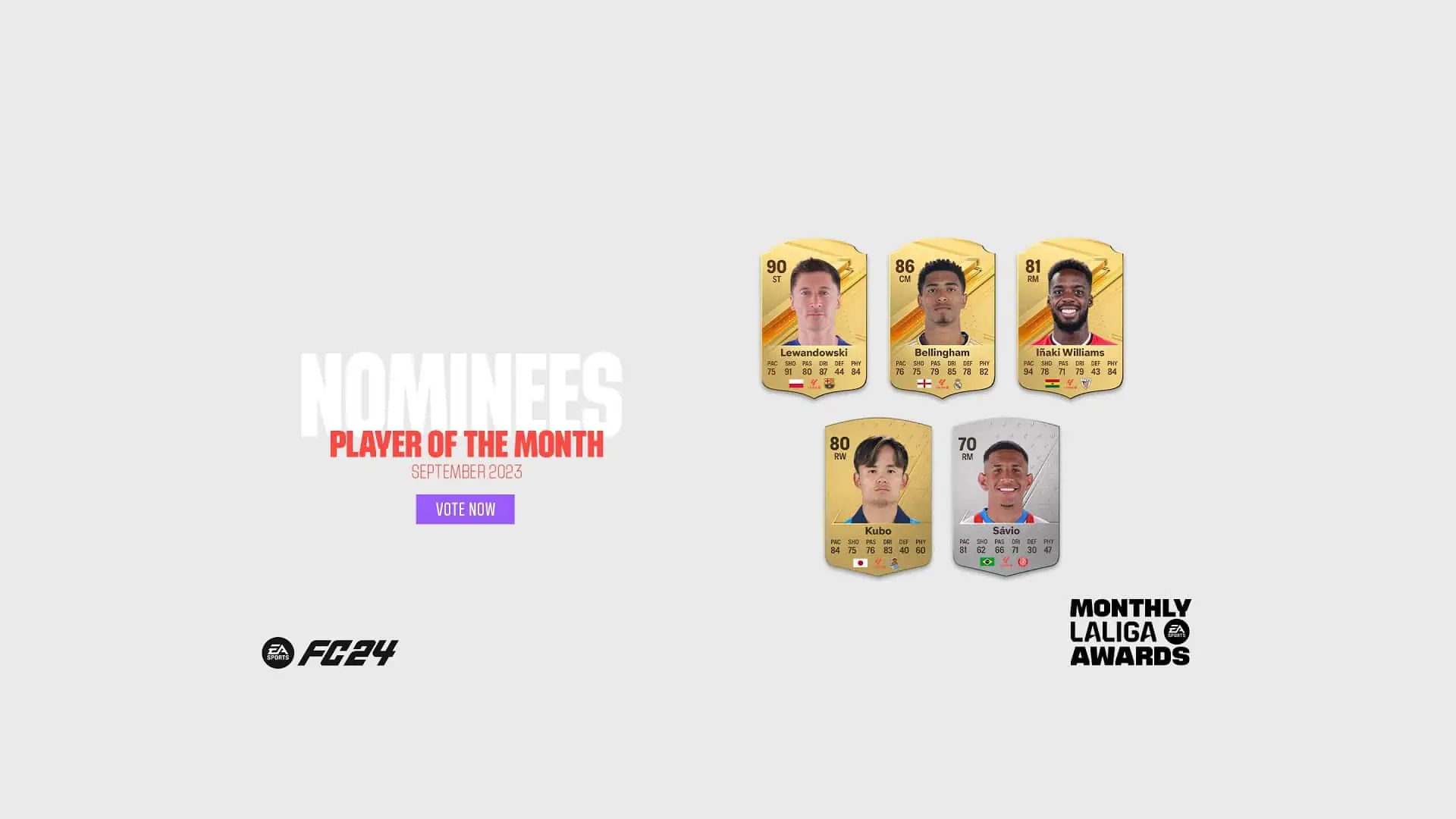 FC 24 LALIGA POTM NOMINEES SEPTEMBER