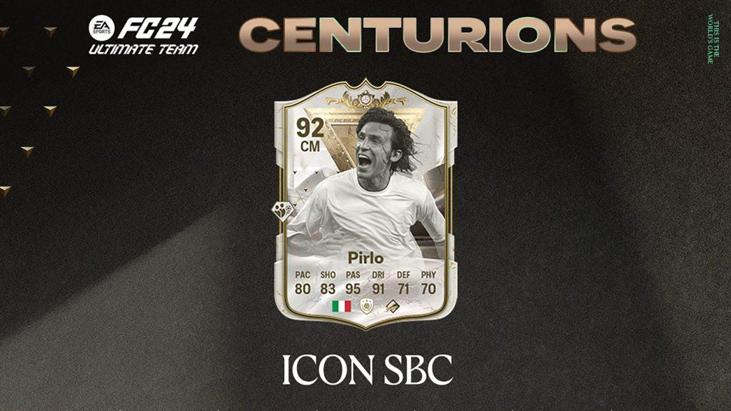 EA FC 24 SBC Andrea Pirlo Centurions Icon Cheapest Solutions and Review ...