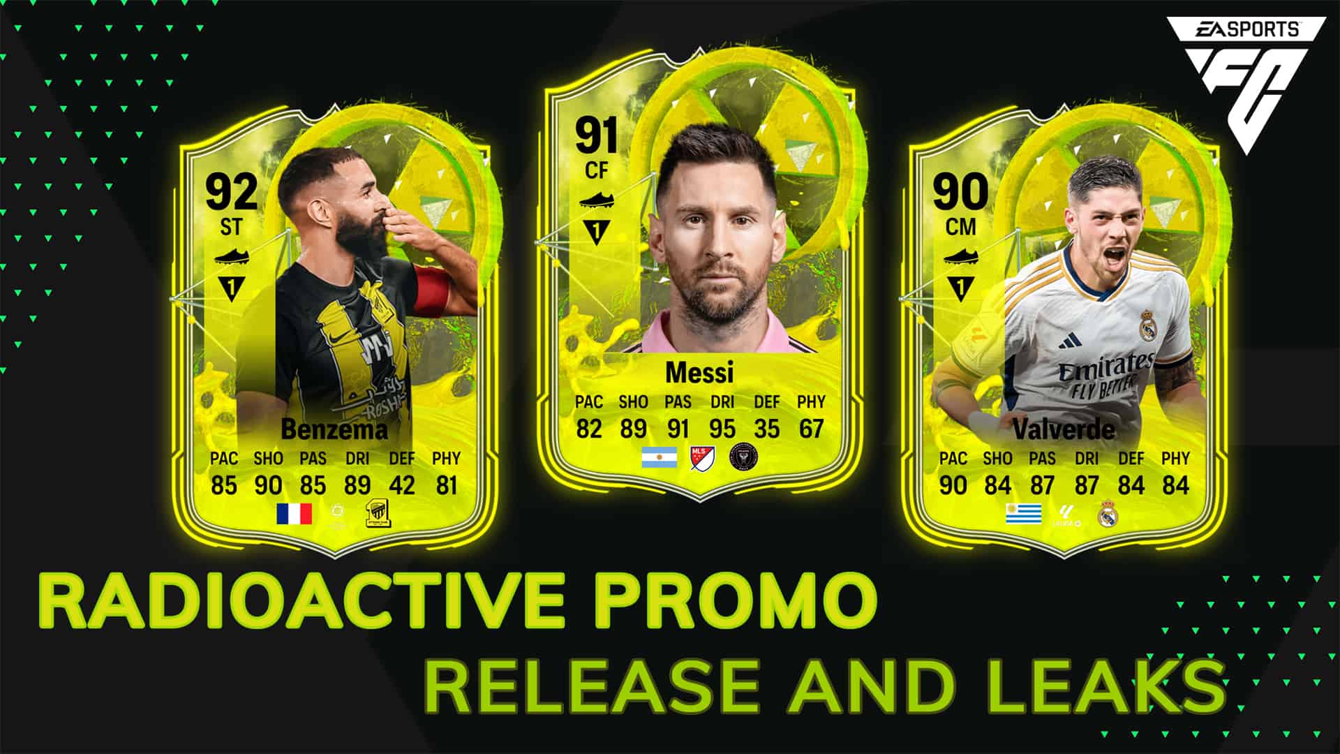 EA FC 24 Radioactive Team 1 squad confirms huge Lionel Messi and