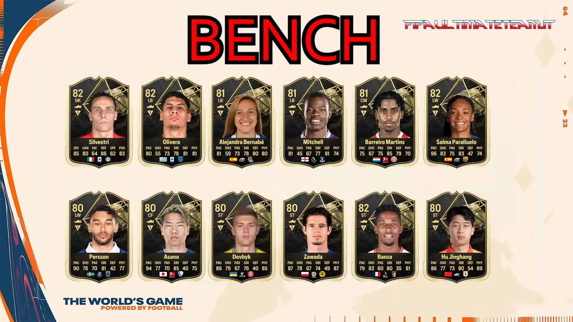 TOTW 8 PREDICTIONS SUBS