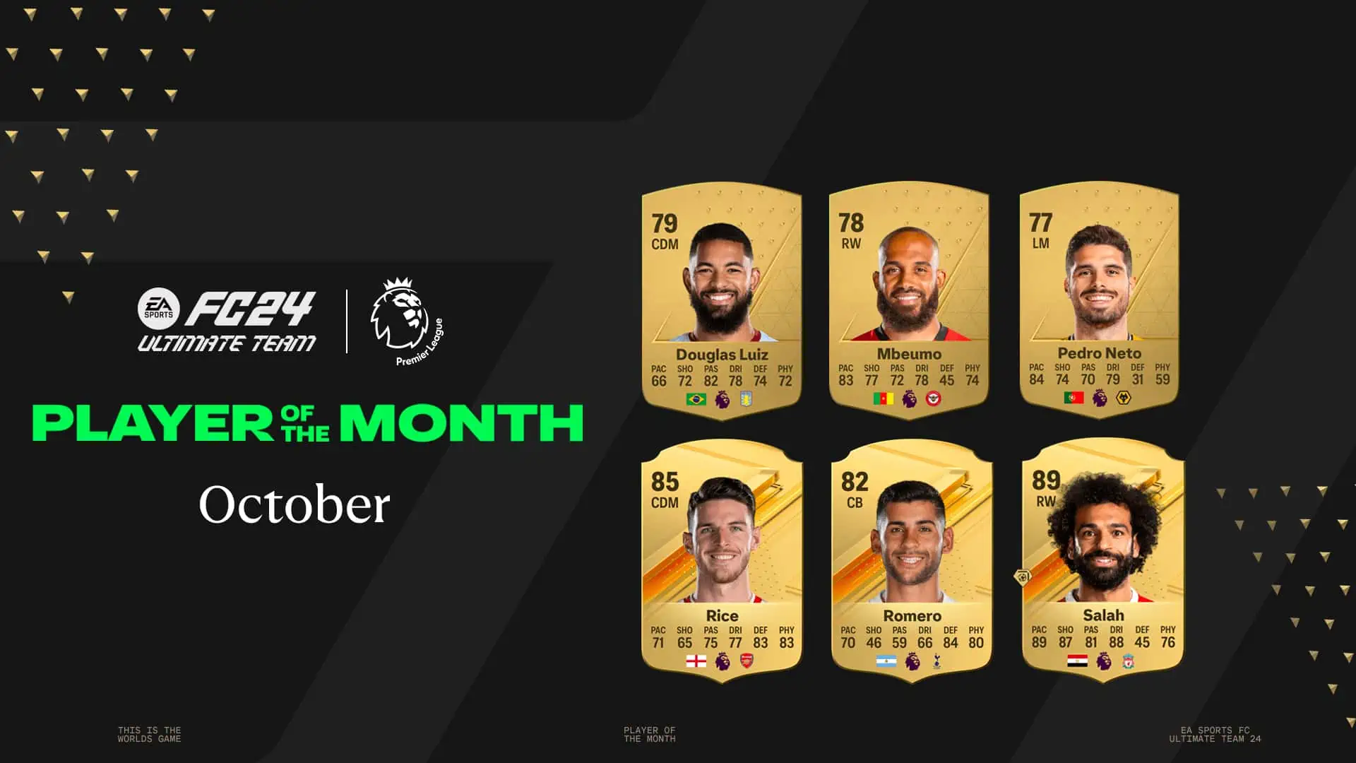 FC 24 October Premier League Nominees