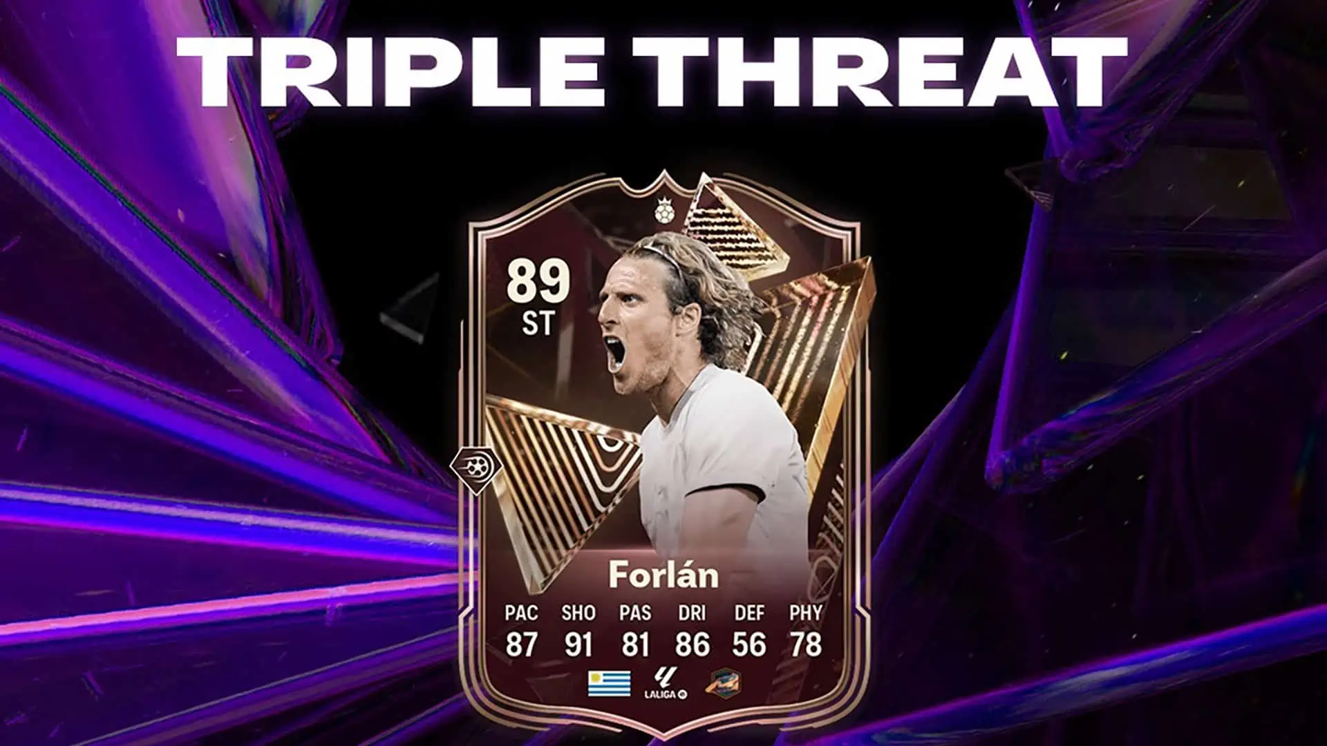 FC 24 Triple Threat Trio Forlan, Hermoso and Santos SBC