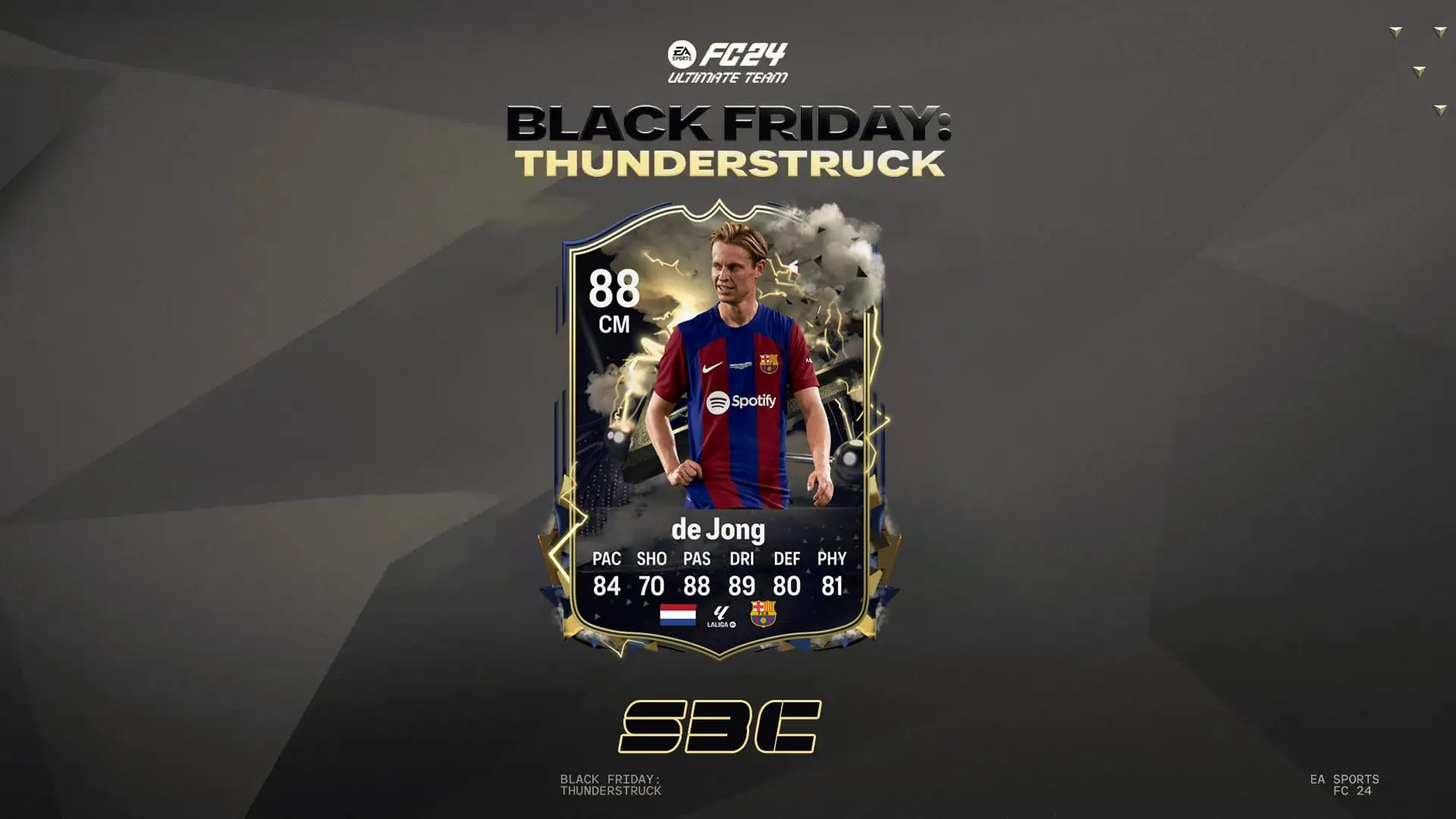 FC 24 SBC De Jong Thunderstruck