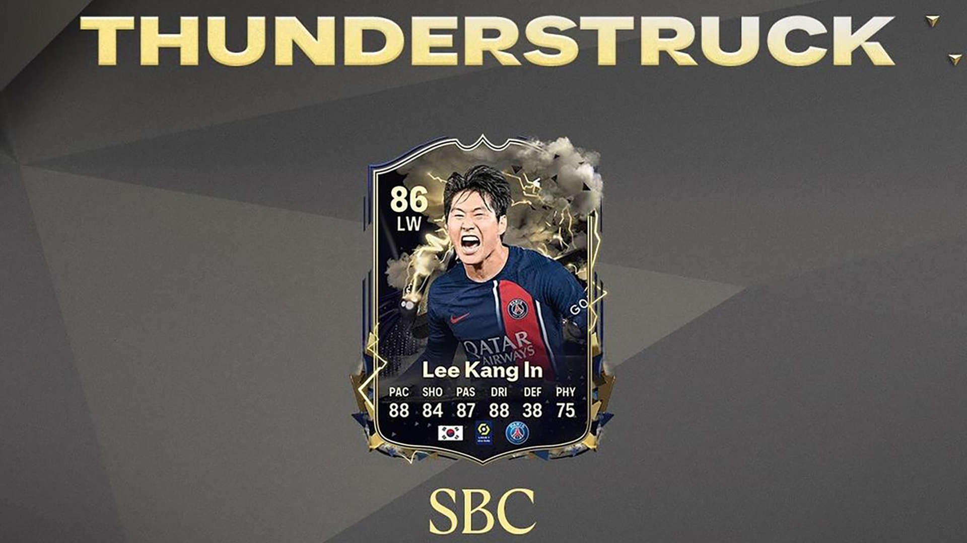 EA FC 24 Lee Kang-in Thunderstruck SBC Cheapest Solutions |  FifaUltimateTeam.it - UK