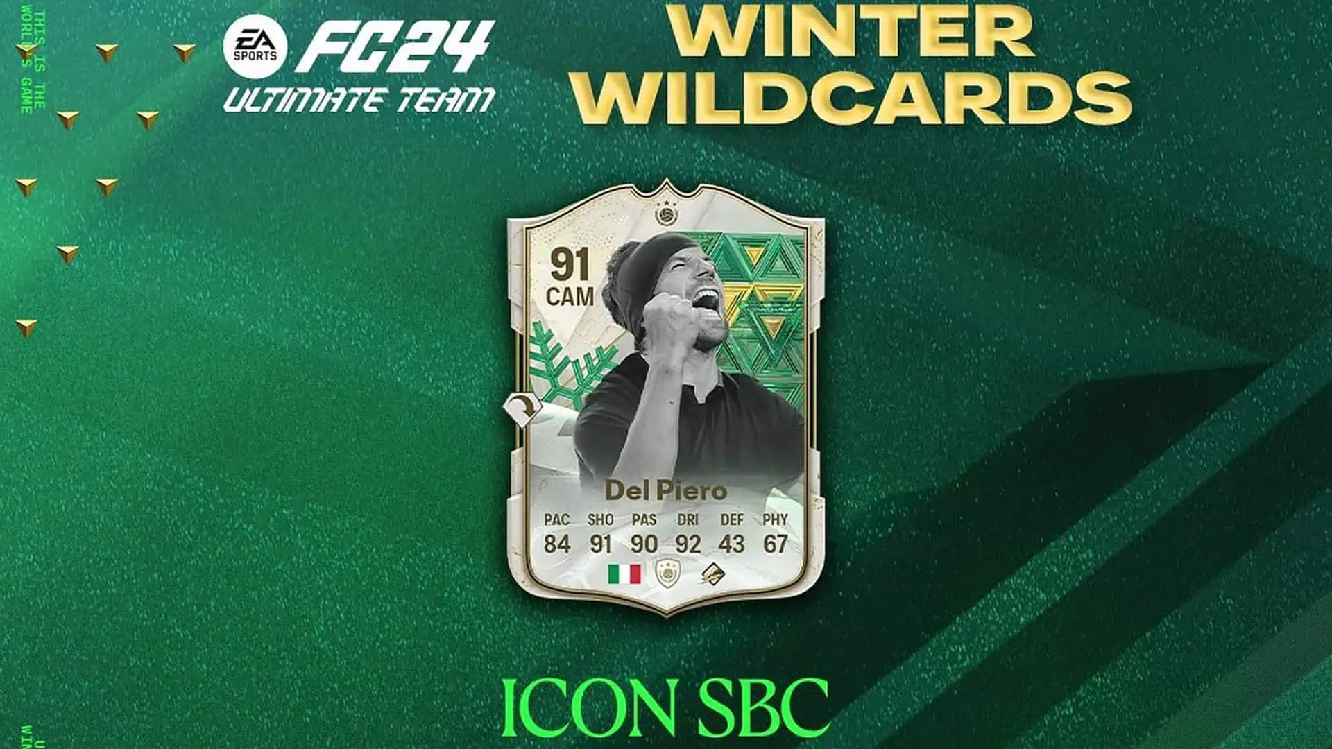 FC 24 SBC DEL PIERO ICON WINTER WILDCARDS