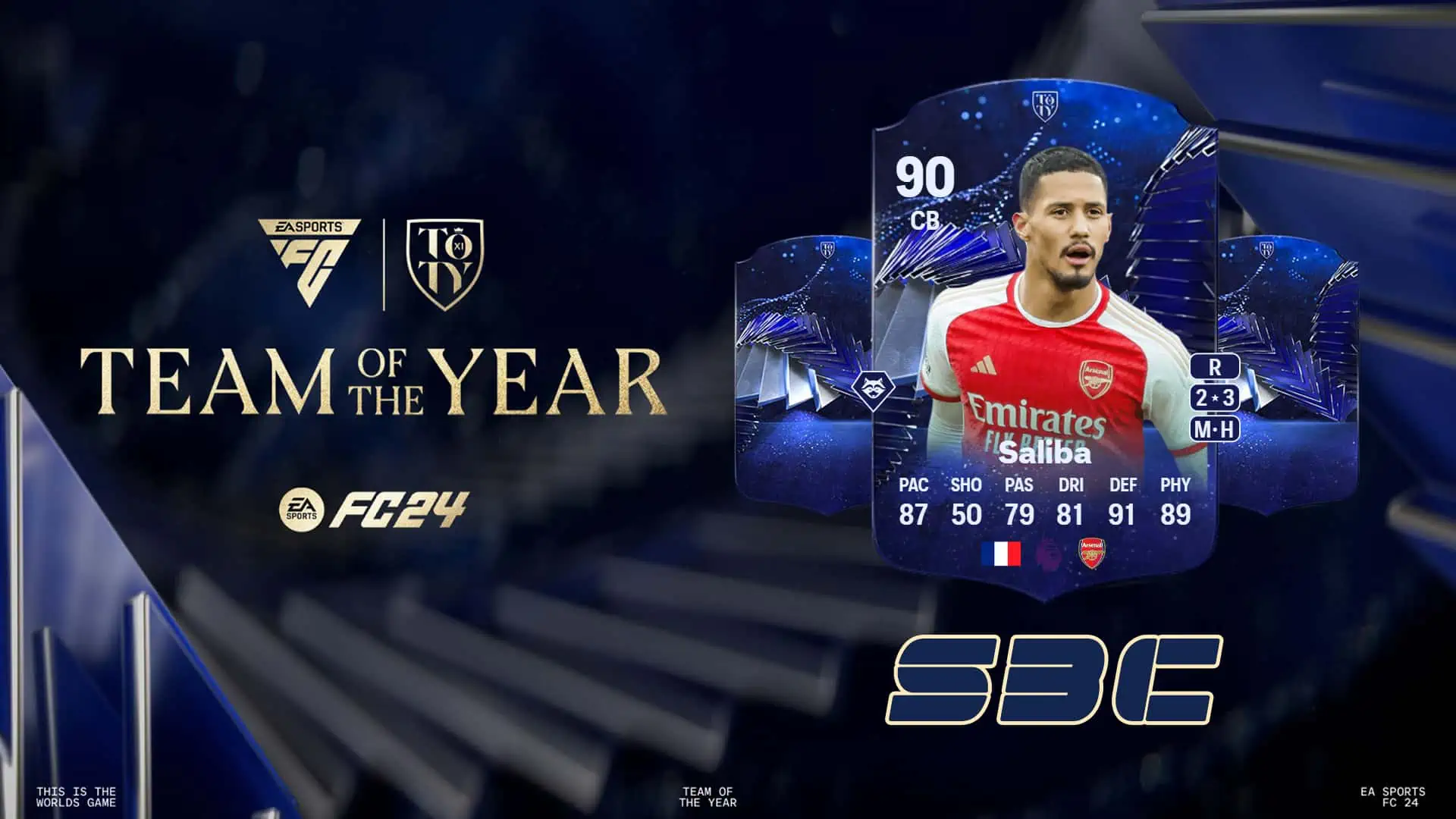 FC 24 Saliba TOTY Honourable Mentions
