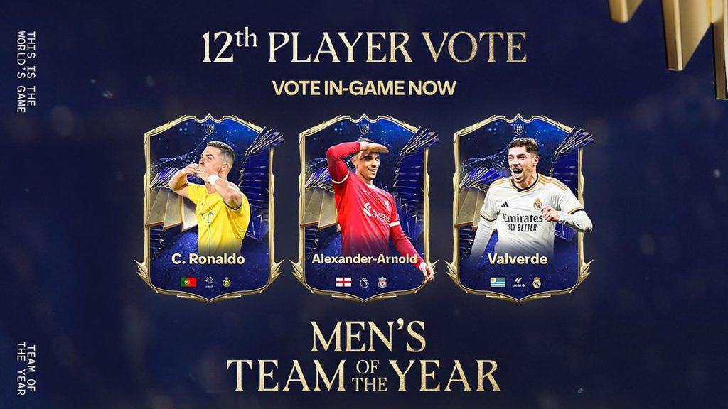 EA FC 24 How to Vote 12th TOTY Man And Women? Cristiano Ronaldo