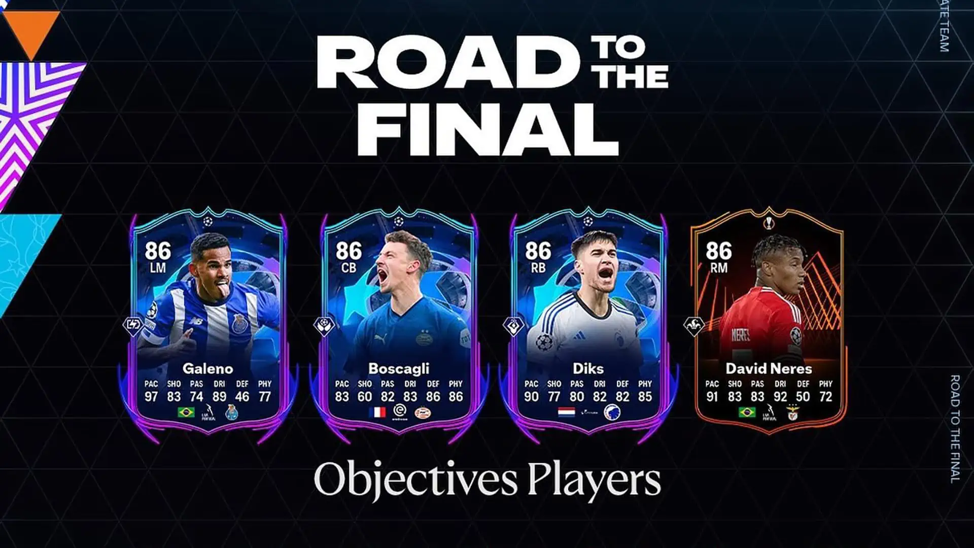 FC 24 Galeno, Boscagli, Neres And Diks Road To The Final OBJ