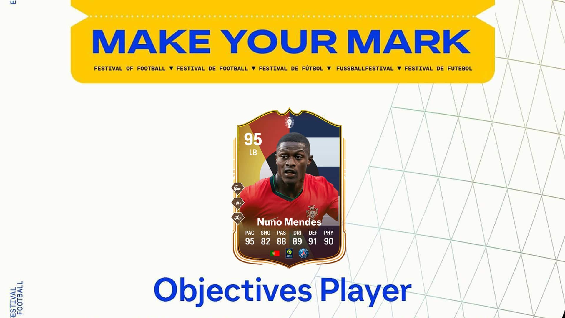 EA FC 24 Nuno Mendes Make Your Mark Objectives And Review ...