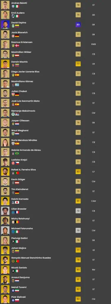 batch 1 transfers ultimate team v2 fc 24
