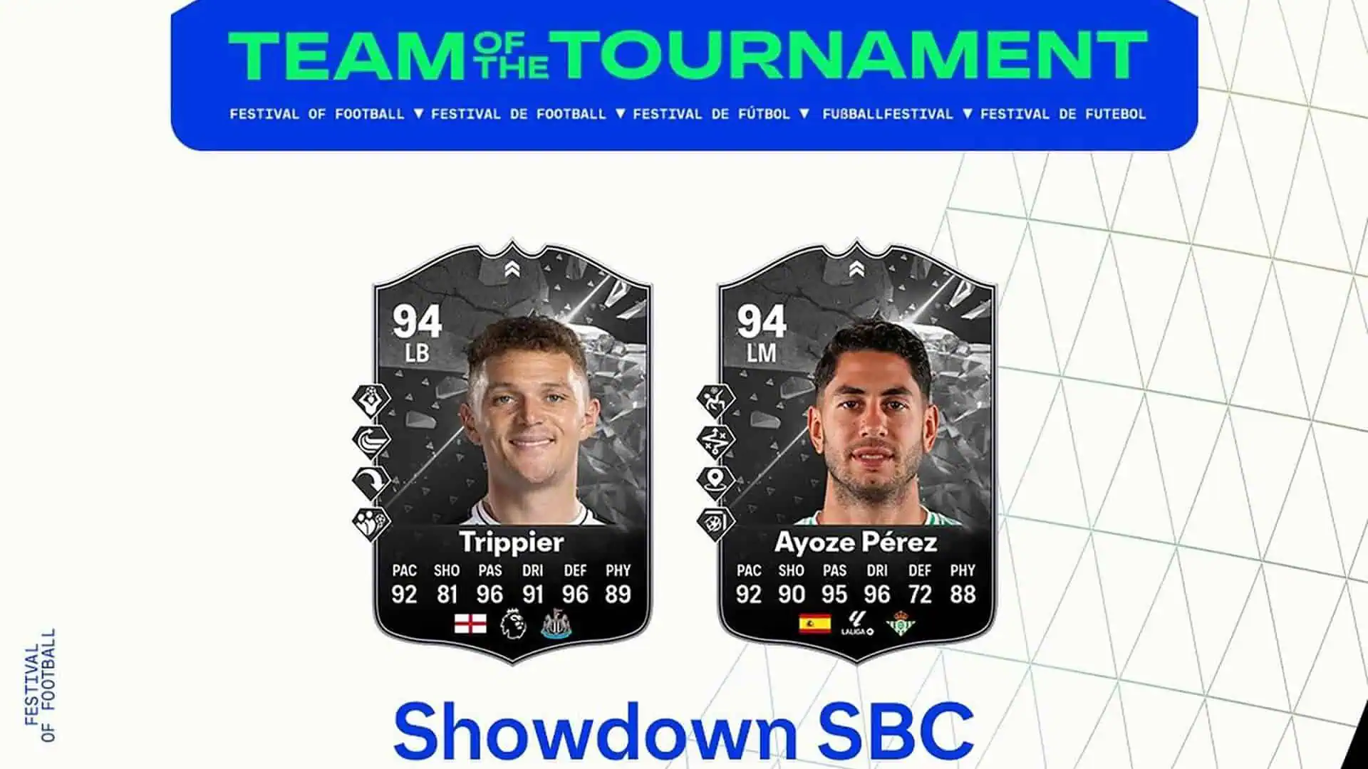 EA FC 24 TRIPPIER VS PEREEZ SHOWDOWN SBC