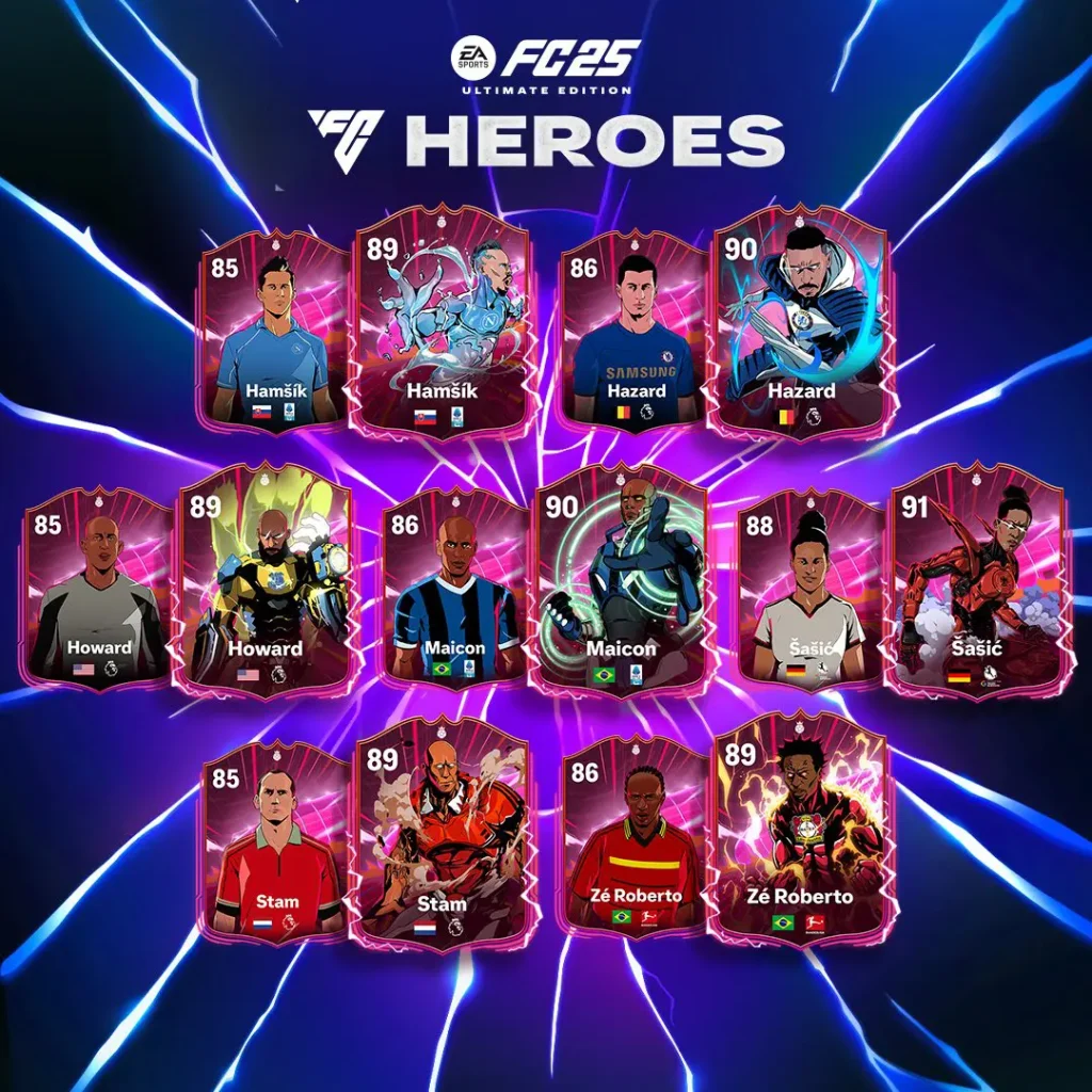 EA FC 25 Ultimate Team Heroes Official List Of New Special Cards 