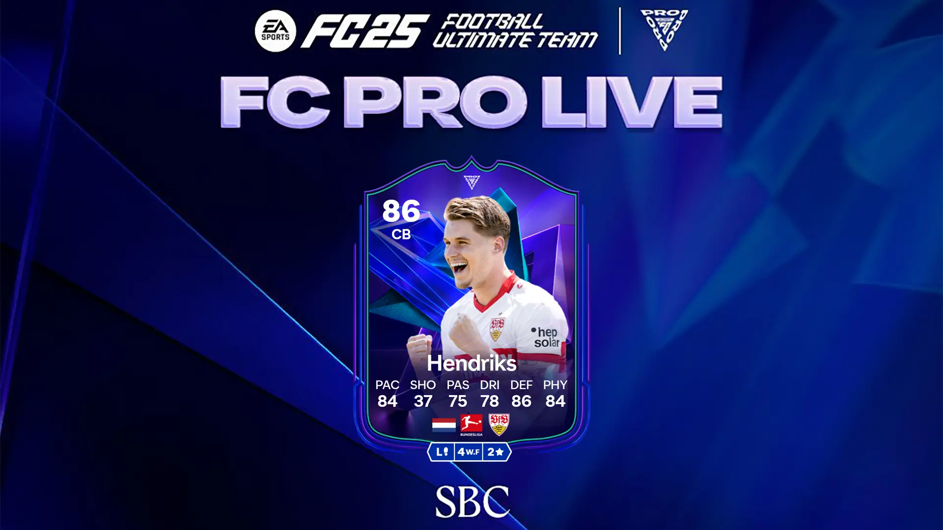 FC 25 Hendriks PRO LIVE SBC