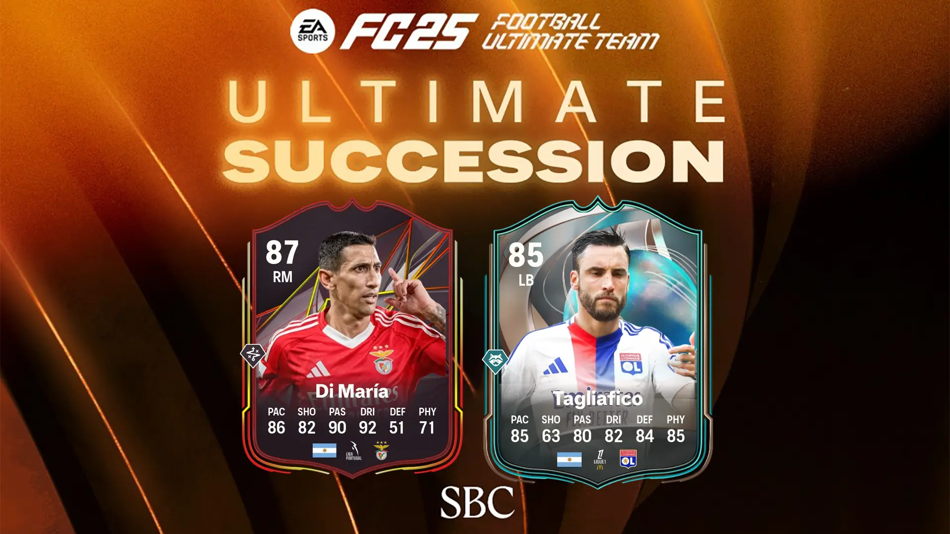 FC 25 Di Maria World Tour and Tagliafico Globetrotters SBC OBJ