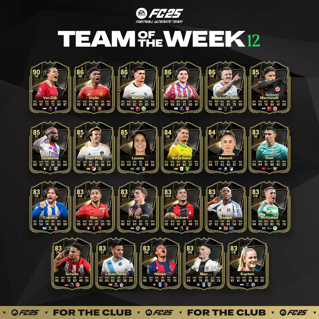 TOTW 12 Fc 25