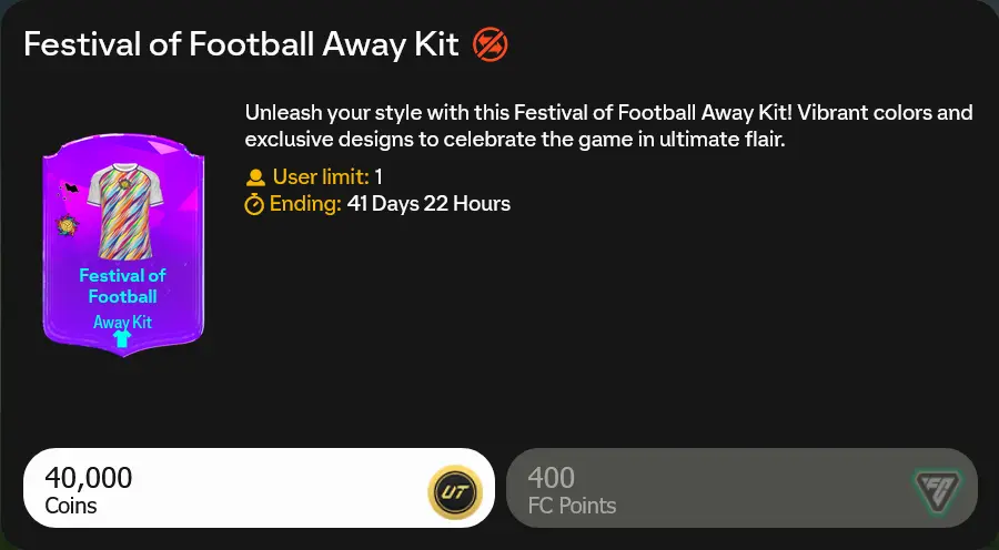 Festival of Football Kitfc25 2