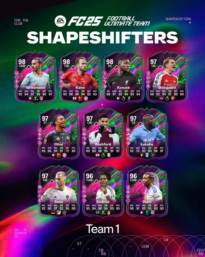 Team 1 Shapeshifter Fc 25 V1