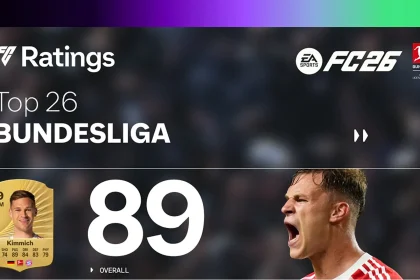 Cover Top 15 Bundesliga Ratings Ultimate Team EA FC 26