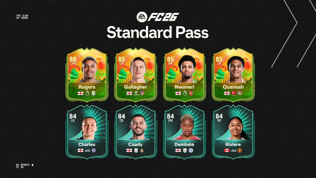 Rewards England 66 Season 1 Standard Pass EA FC 26