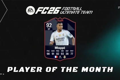Cover Mbappe POTM October LaLiga Stats Prediction EA FC 26