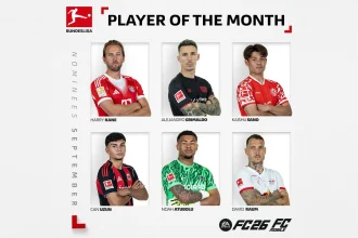 Cover Nominees POTM Bundesliga September EA FC 26