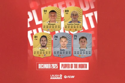 Cover Nominees POTM December LaLiga EA FC 26