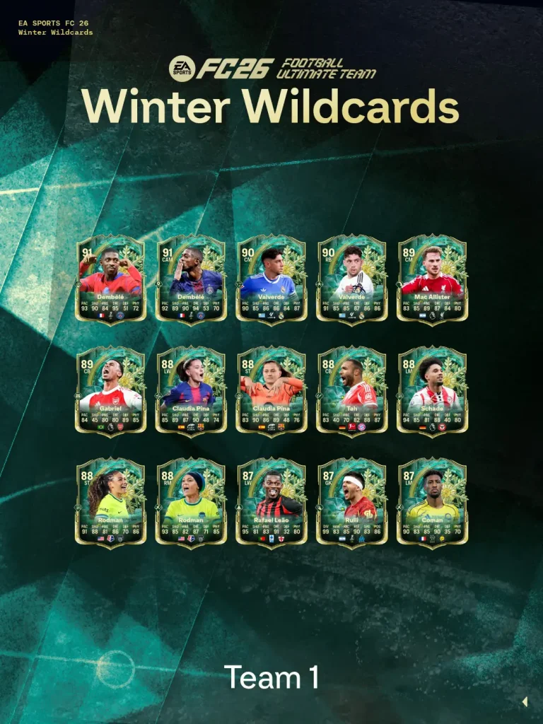 Team 1 Winter WildCards EA FC 26 V1
