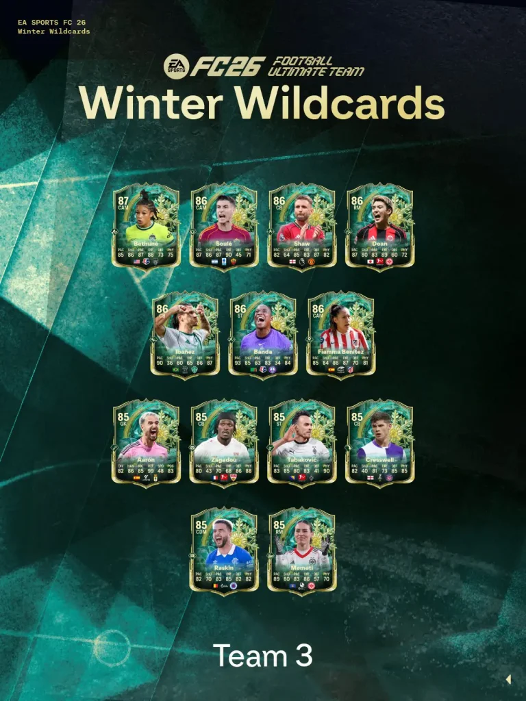 Team 3 Winter Wildcards EA FC 26 Image 2